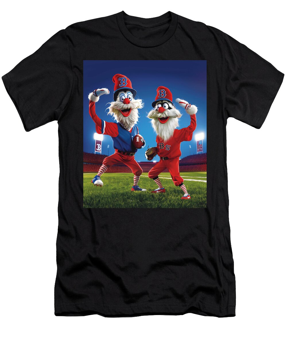 Dr Seuss Vs Boston Red Sox Logo Deep Dive Ezone Prints T-Shirt