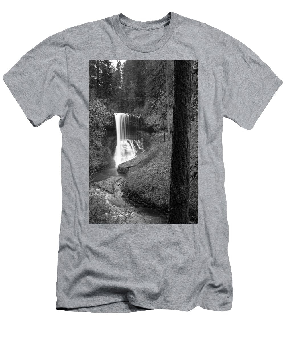 Drake Falls in Black and White John Mcgraw T-Shirt