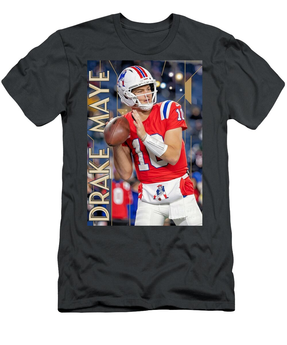 Drake Maye 10 of the New England Patriots 718 Robert Williams T-Shirt