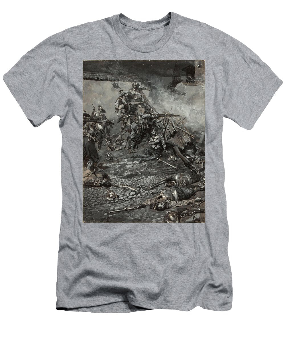 Drake S Attack Upon San Domingo Howard Pyle T-Shirt