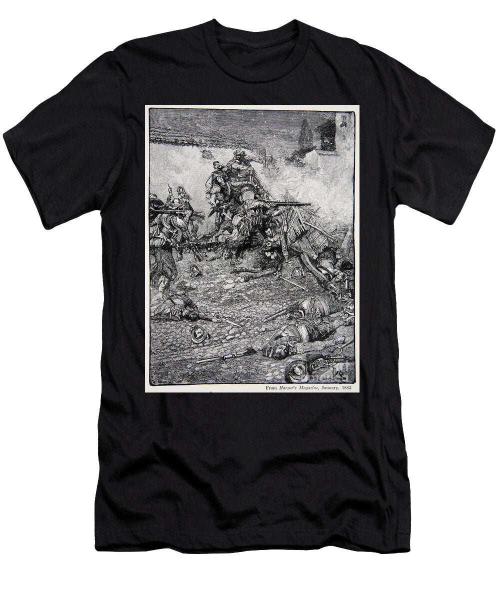 Drakes Attack Upon San Domingo 1586 Published in Harpers Magazine 1883 Howard Pyle T-Shirt