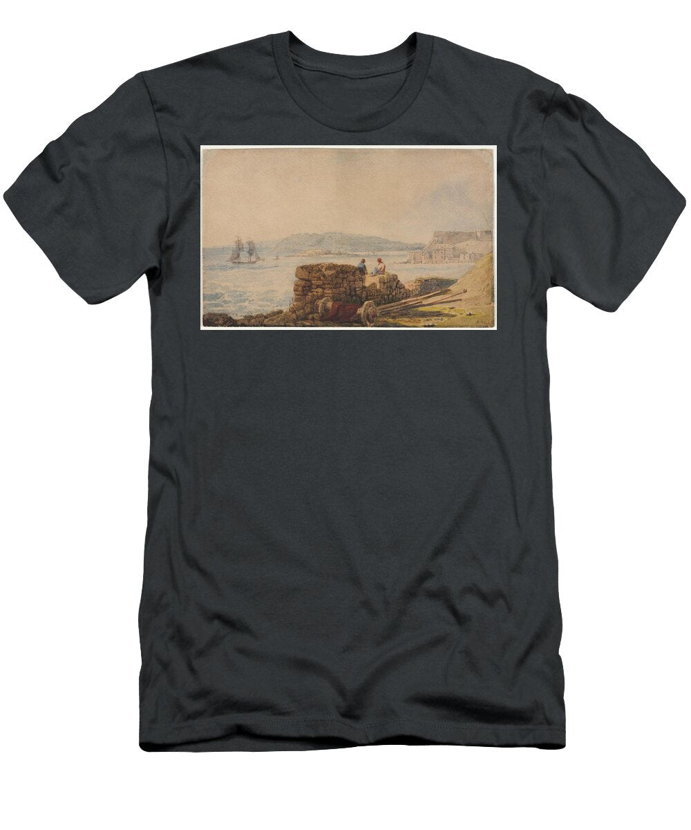 Drakes Island Plymouth Date Unknown Samuel Prout Motionage Designs T-Shirt