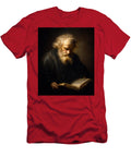 Dramatic Portrait in Rembrandts Chiaroscuro Style Tornike Gachechiladze T-Shirt