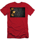 Dried Rose Flower on Burned Wooden Board Texture with Copy Spac Dorin Puha T-Shirt