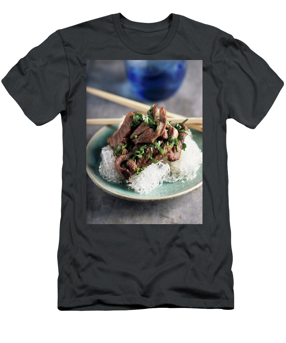 Duck Saut with Coriander and Angel Hair Pasta Mallet T-Shirt