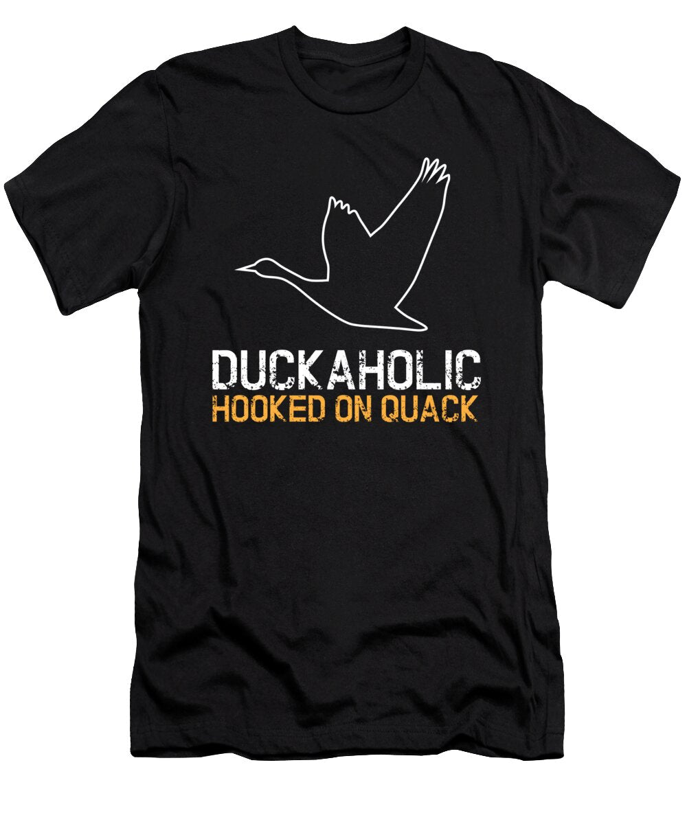 Duckaholic Duck Bird Moon T-Shirt