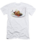 Duckling in Flaky Pastry Crust Potato and Celeriac Mashmushroom Fricasse and Roasted Tomatoes Amiel T-Shirt