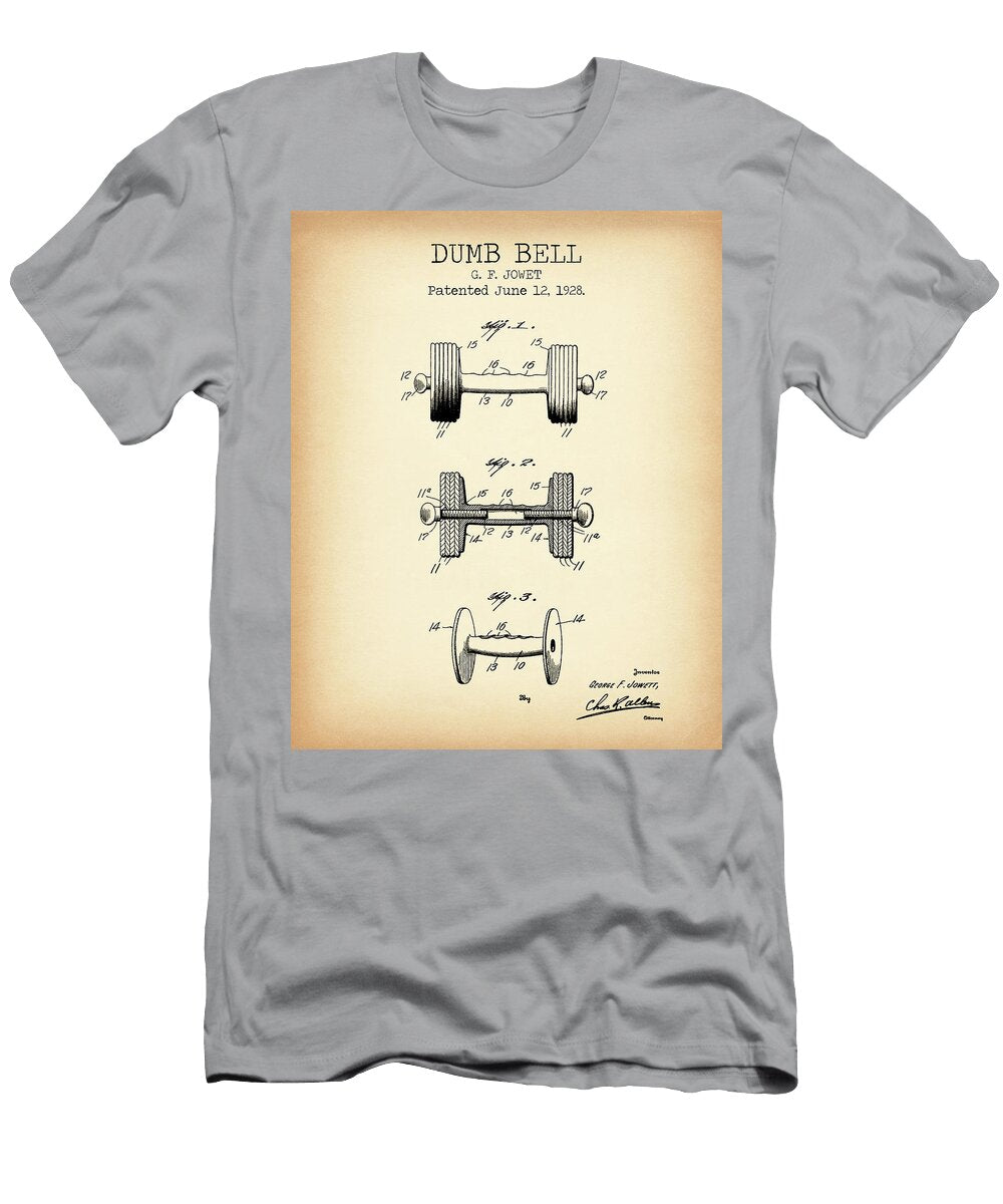 Dumb Bell Vintage Patent Denny H T-Shirt