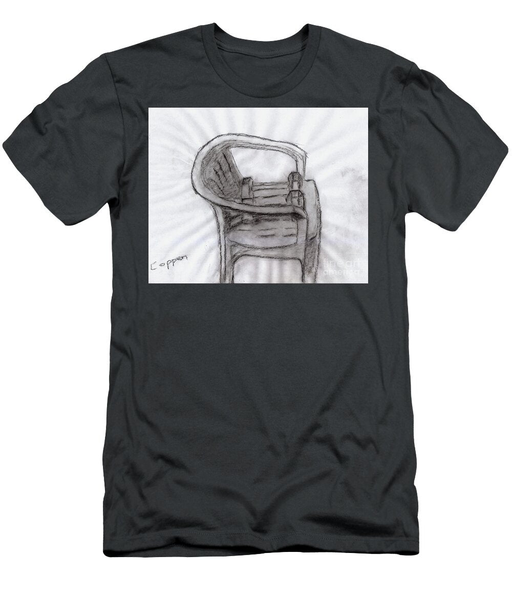 Dumbbells on a Chair Robert Coppen T-Shirt