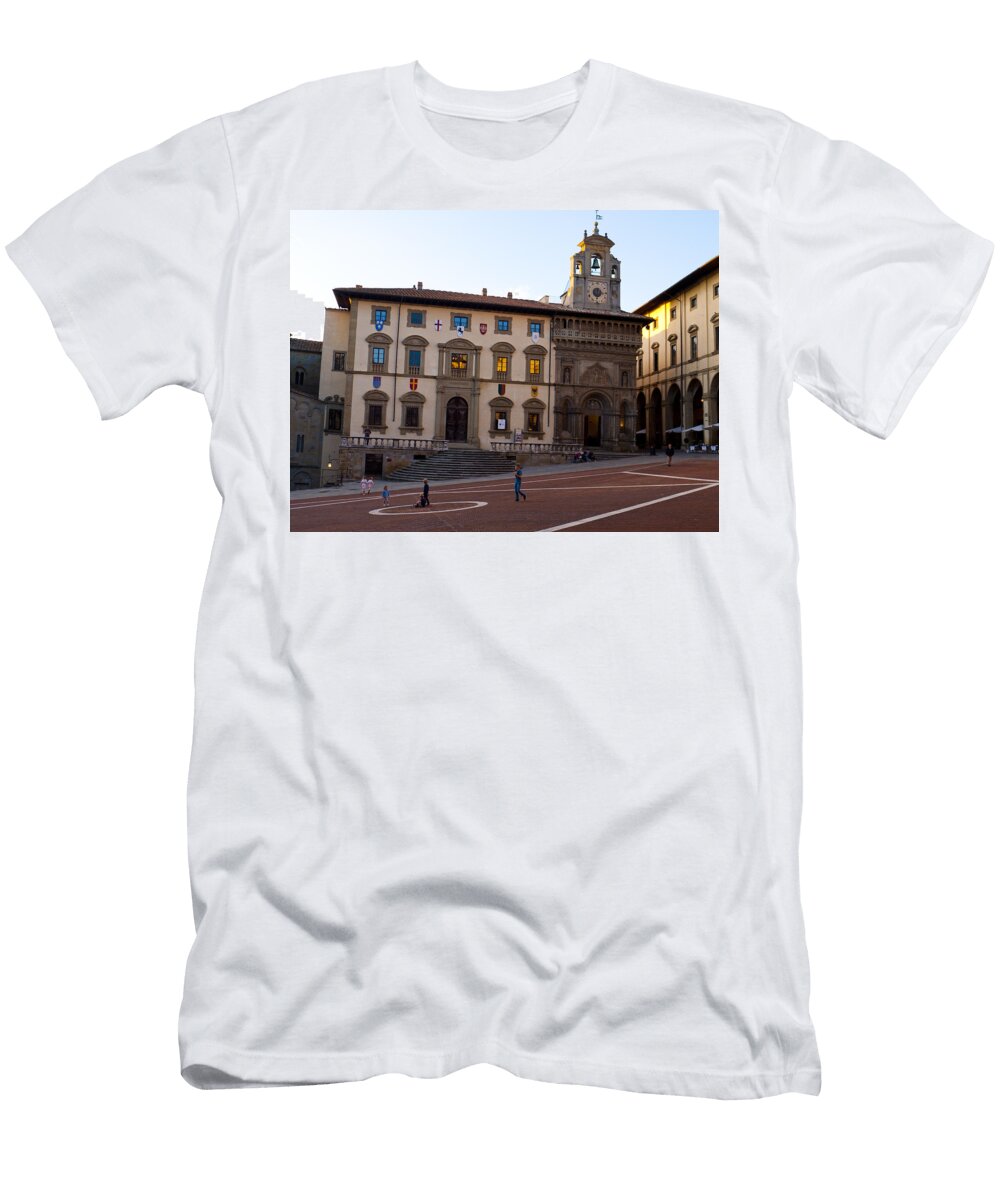 Dusk Over Piazza Grande Rae Tucker T-Shirt
