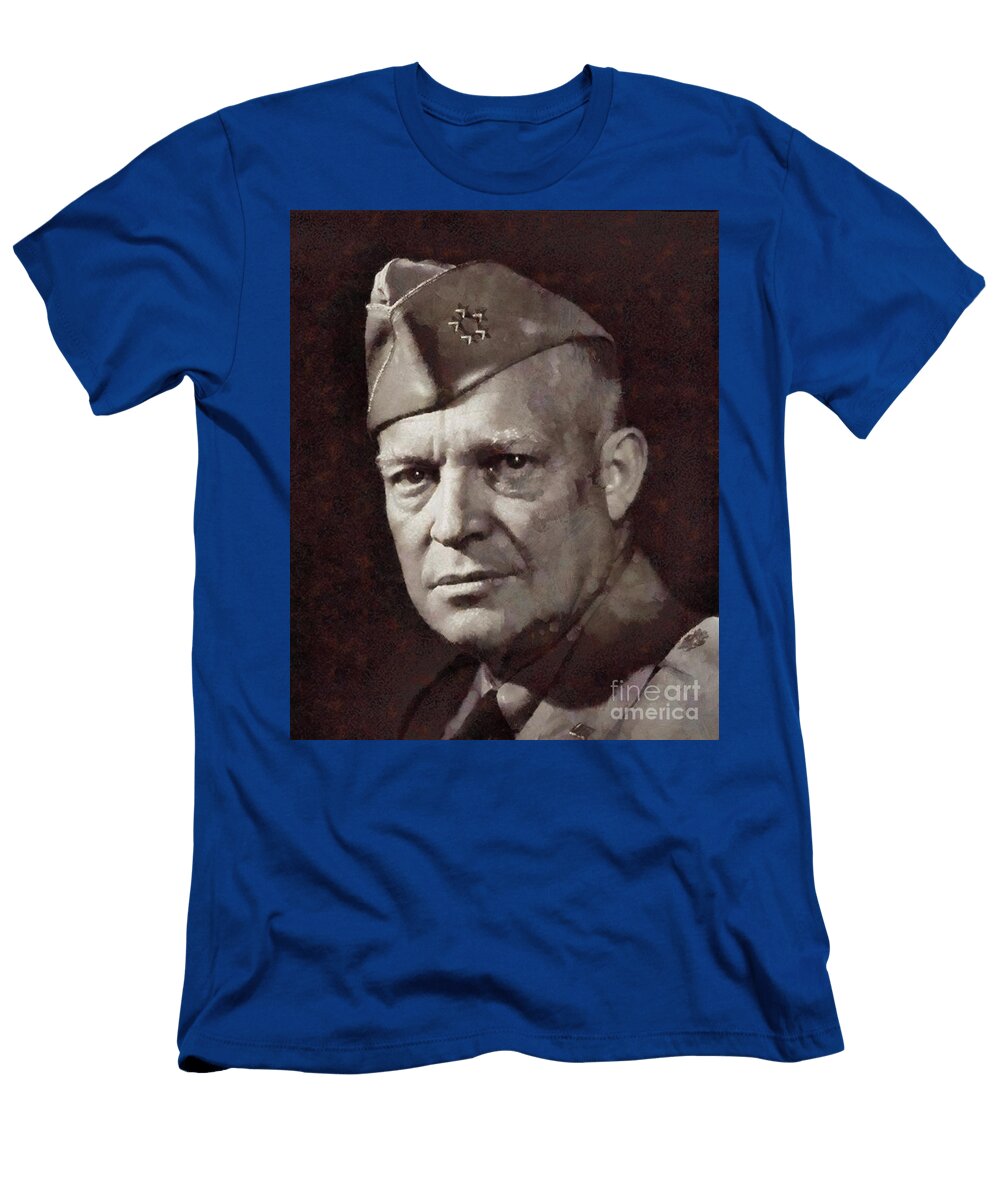 Dwight Eisenhower President United States and General By Sarah Kirk Sarah Kirk T-Shirt