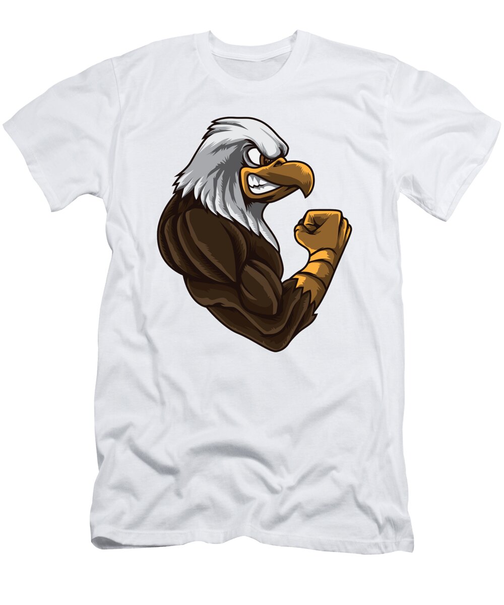 Eagle At the Gym Work Out Fitness Muscles Power Mister T-Shirt