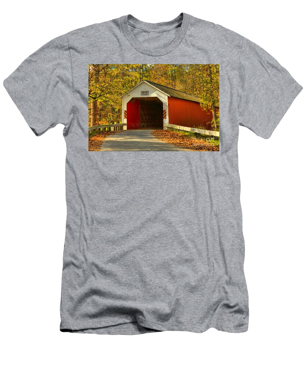 Eagleville Covered Bridge Adam Jewell T-Shirt