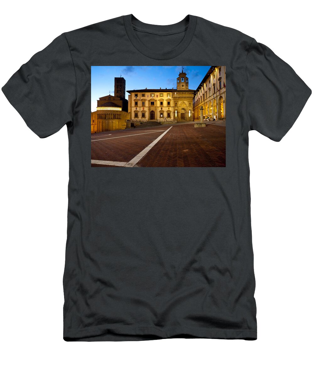 Early Evening in the Square Rae Tucker T-Shirt