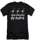 Easily Distracted By Ducks Duck Bird Moon T-Shirt