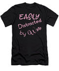 Easily Distracted By Wine Funny Drinking David Millenheft T-Shirt