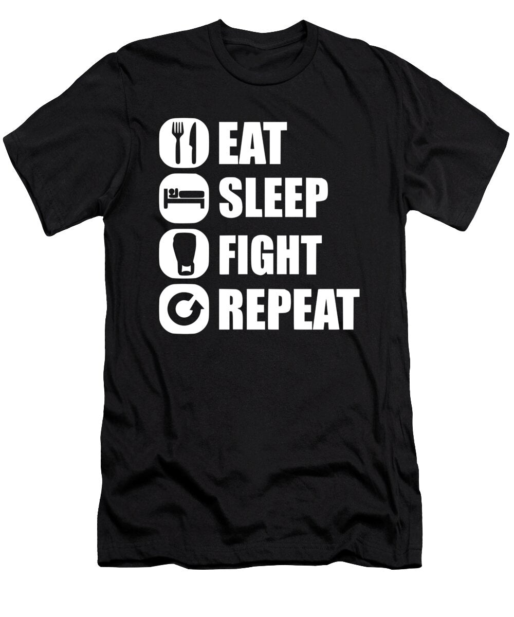 Eat Sleep Fight 2 Titan T-Shirt