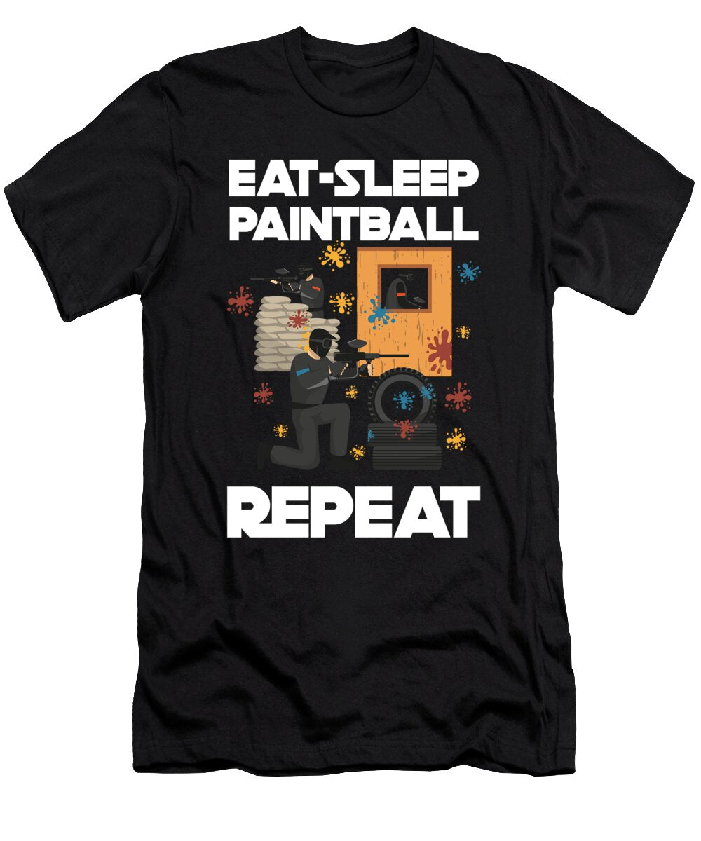 Eat Sleep Paintball Game Paintball Player Gift Thomas Larch T-Shirt