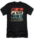 Eat Sleep Watch Tv Television Movie Show Gift Thomas Larch T-Shirt