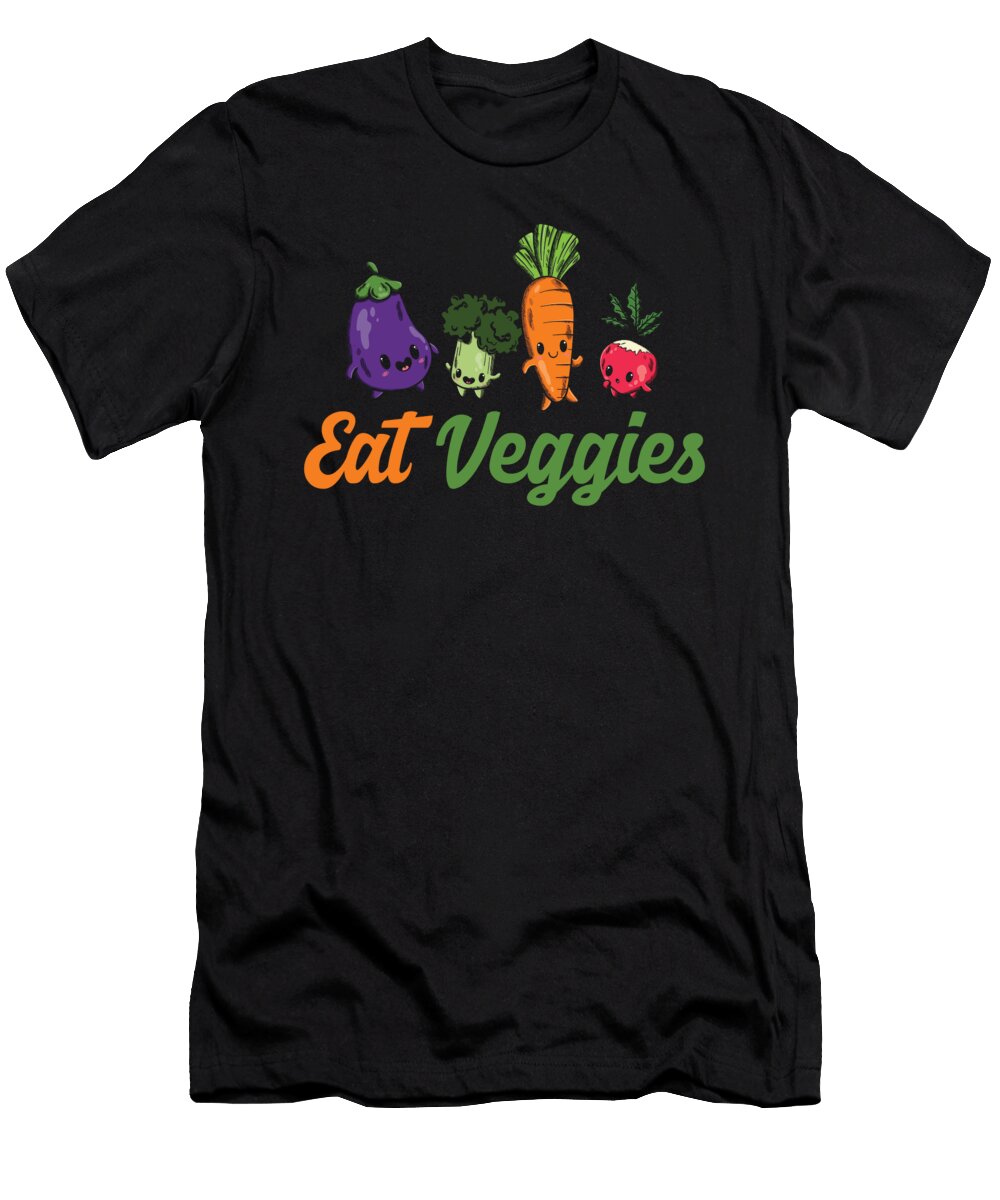 Eat Veggies Vegetarian Veganism Vegetables Healthy Food Foodie Gifts Thomas Larch T-Shirt