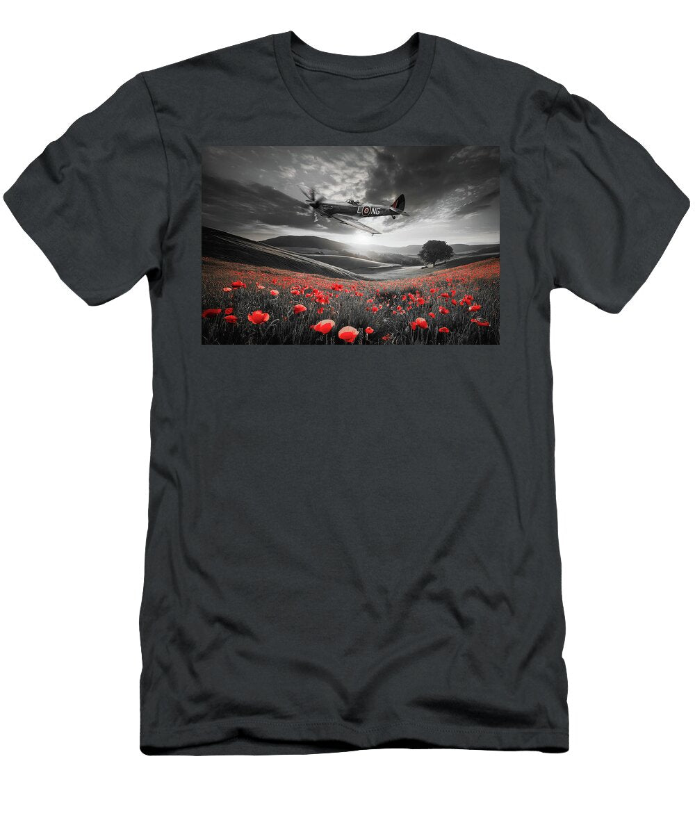 Echoes in Crimson Skies Airpower Art T-Shirt
