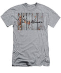 Eddie Bauer Vintage Logo on Peeling Paint Wood Wall Design Turnpike T-Shirt