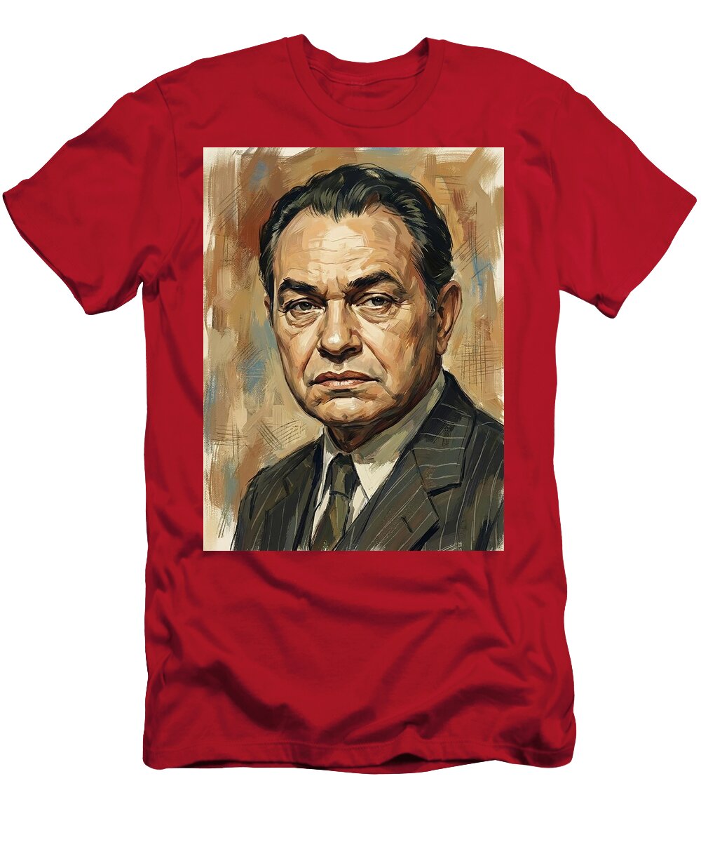 Edward G Robinson Retro Movie Art T-Shirt
