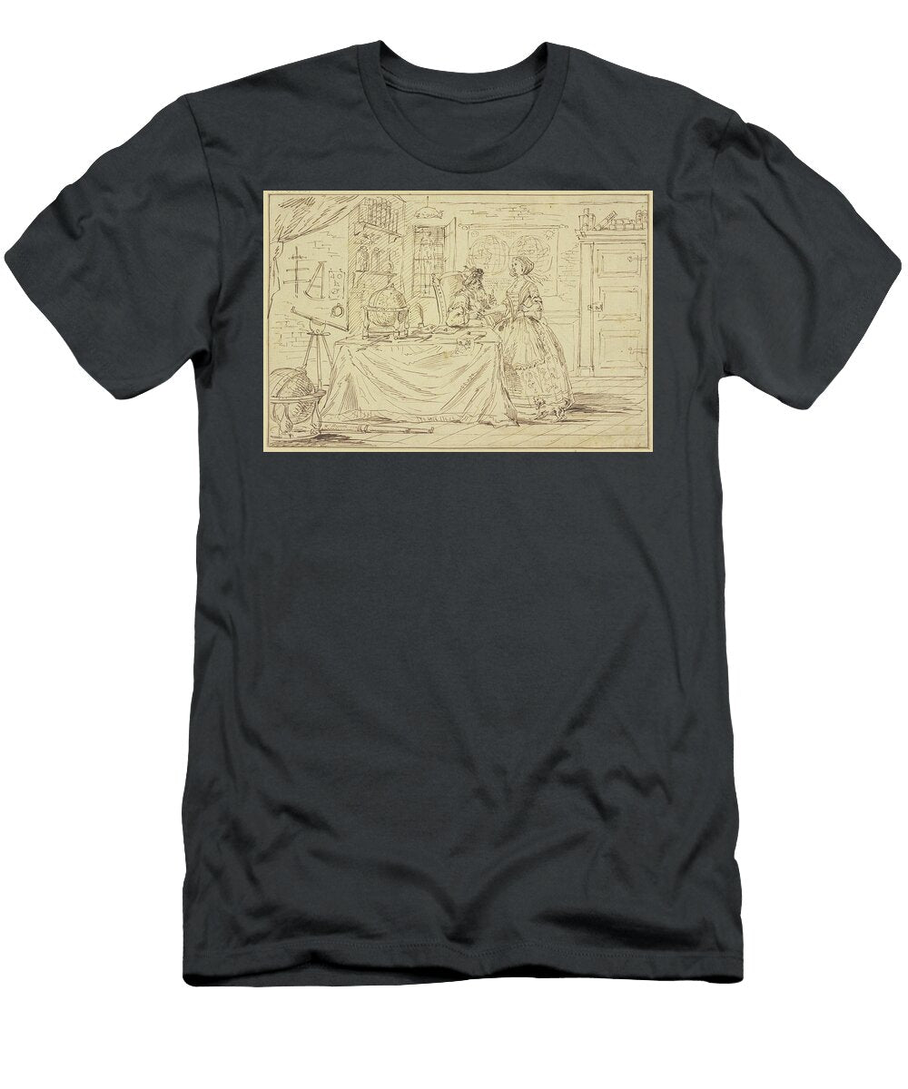 Eine Dame Lat Sich Von Einem Astrologen Wahrsagen William Hogarth T-Shirt