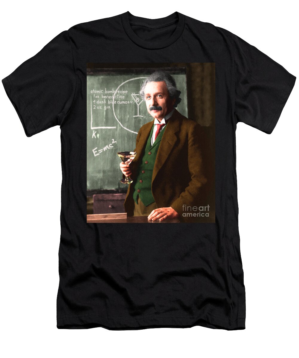 Einstein Discovers the Atomic Bomb 20140910 Wingsdomain Art and Photography T-Shirt