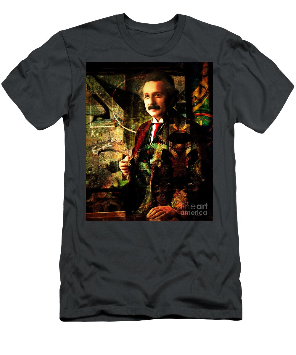Einstein Laboratories Inc Steampunk Wayback Time Machines 20141222 Wingsdomain Art and Photography T-Shirt