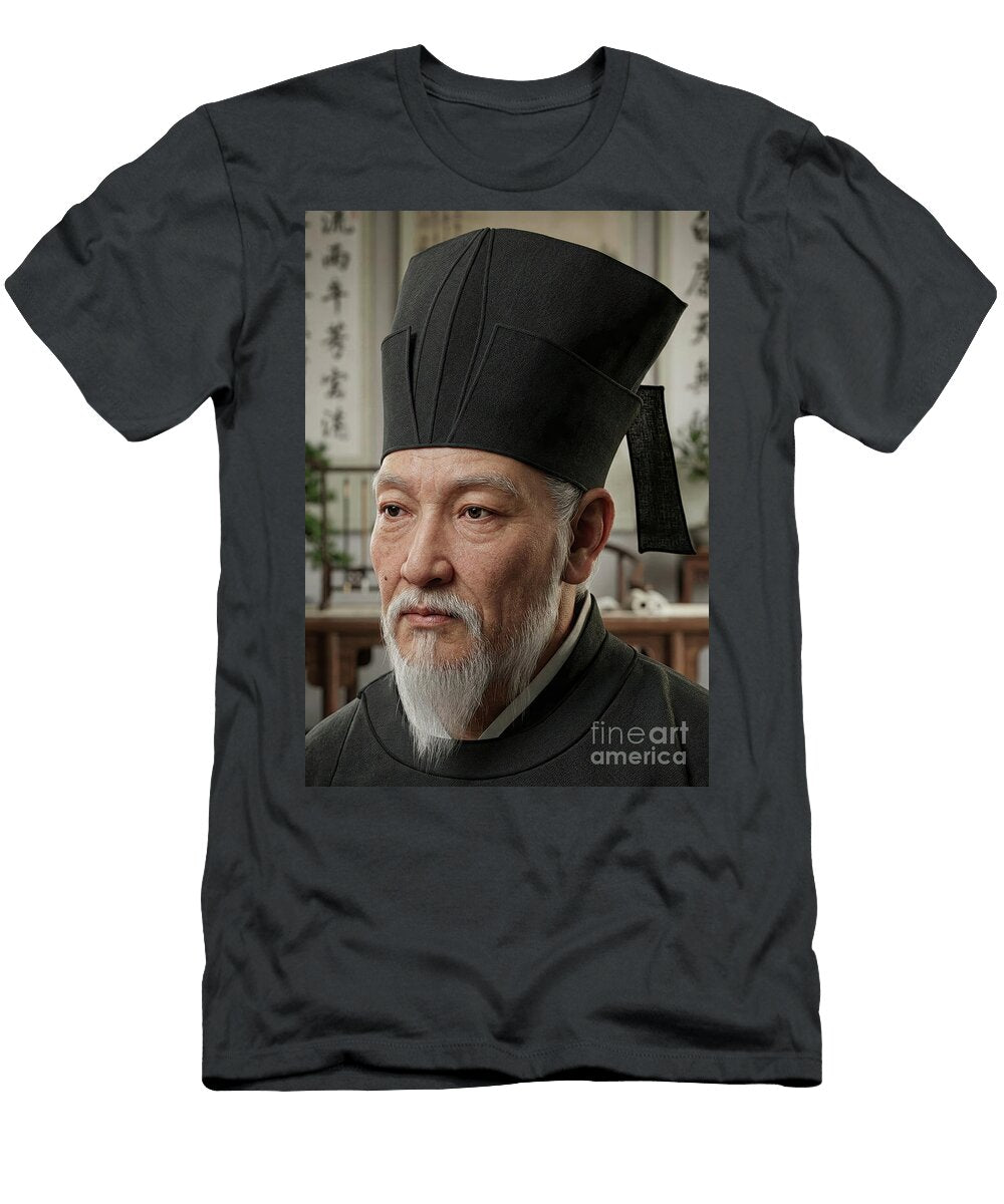 Elderly Man in Traditional Hat Gianpiero Lauretta T-Shirt