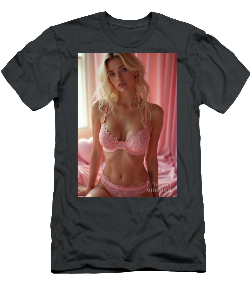 Elegance in Pink Lingerie Jt Photodesign T-Shirt