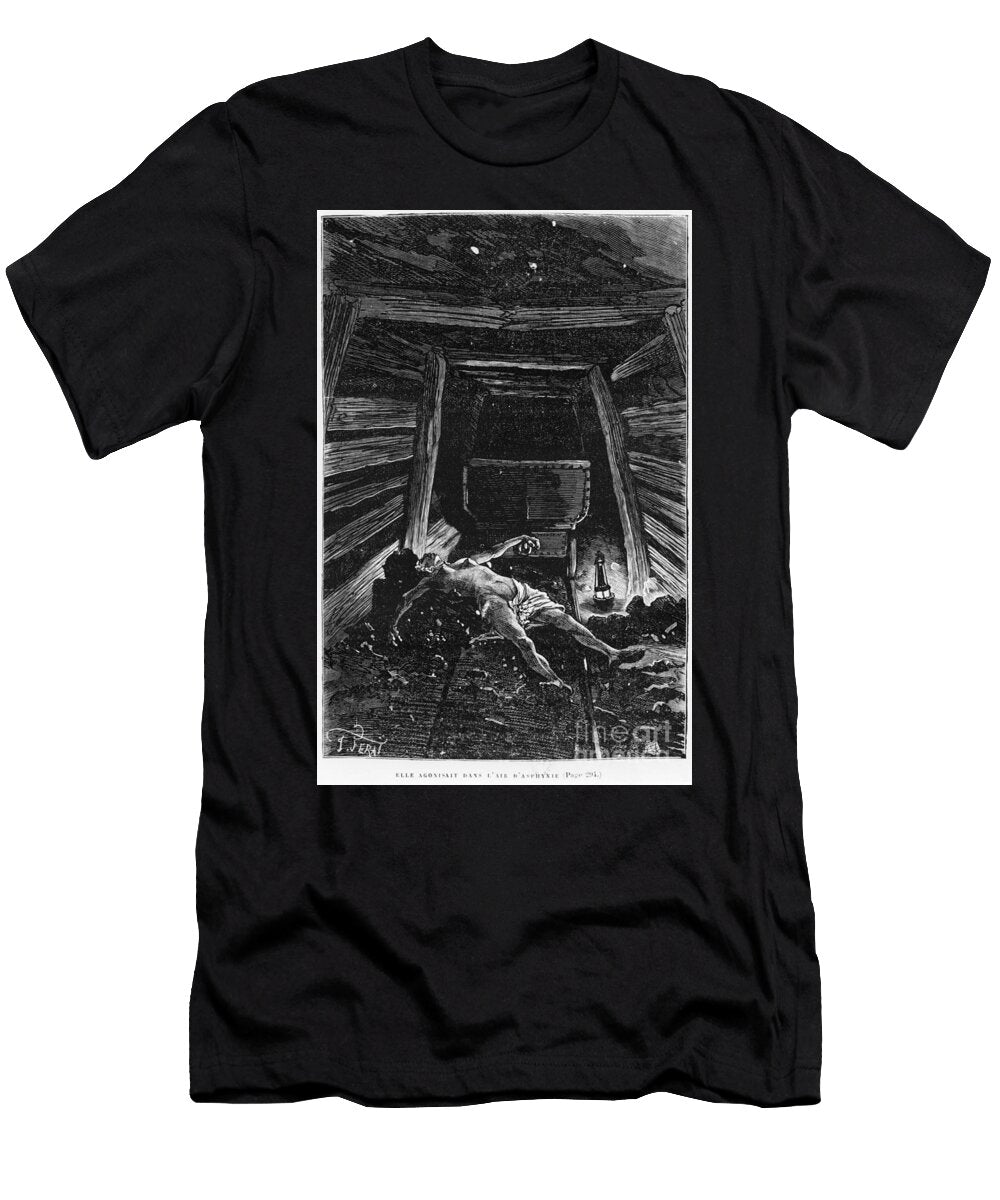 Elle Agonisait Dans Lair Dasphyxie Illustration From Germinal By Emile Zola 1840 1902 Engraved By Desire Dumontury Jules Ferat T-Shirt