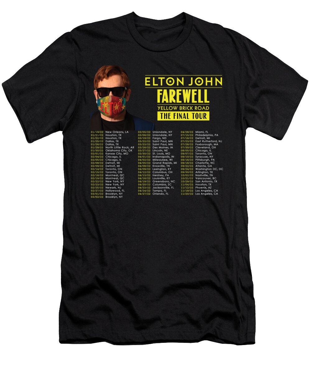 Elton John Farewell Yellow Brick Road the Final Tour Dates 2022 Sk77 Sarah Kusuma T-Shirt