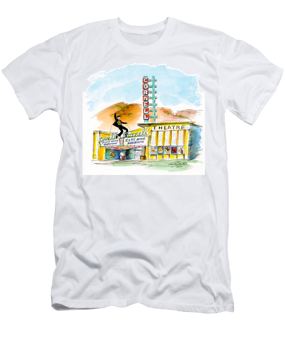 Elvis Movie Marathon At the Cornell Theatre Ron Regalado T-Shirt