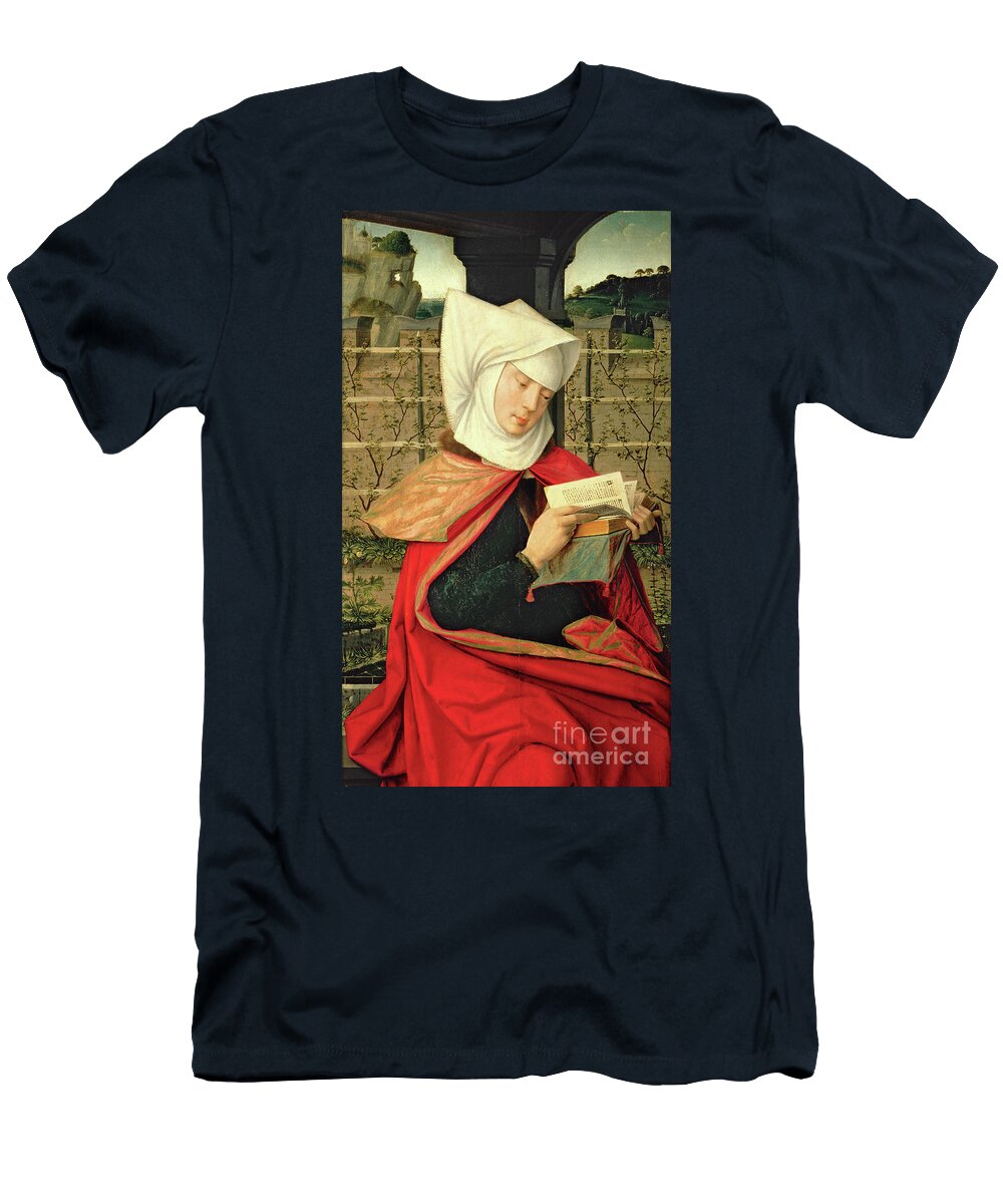 Emerency the Mother of St Anne Panel From the Extreme Left Hand Side of a Polyptych of the Genealogy of the Virgin Jan Ii Provost T-Shirt