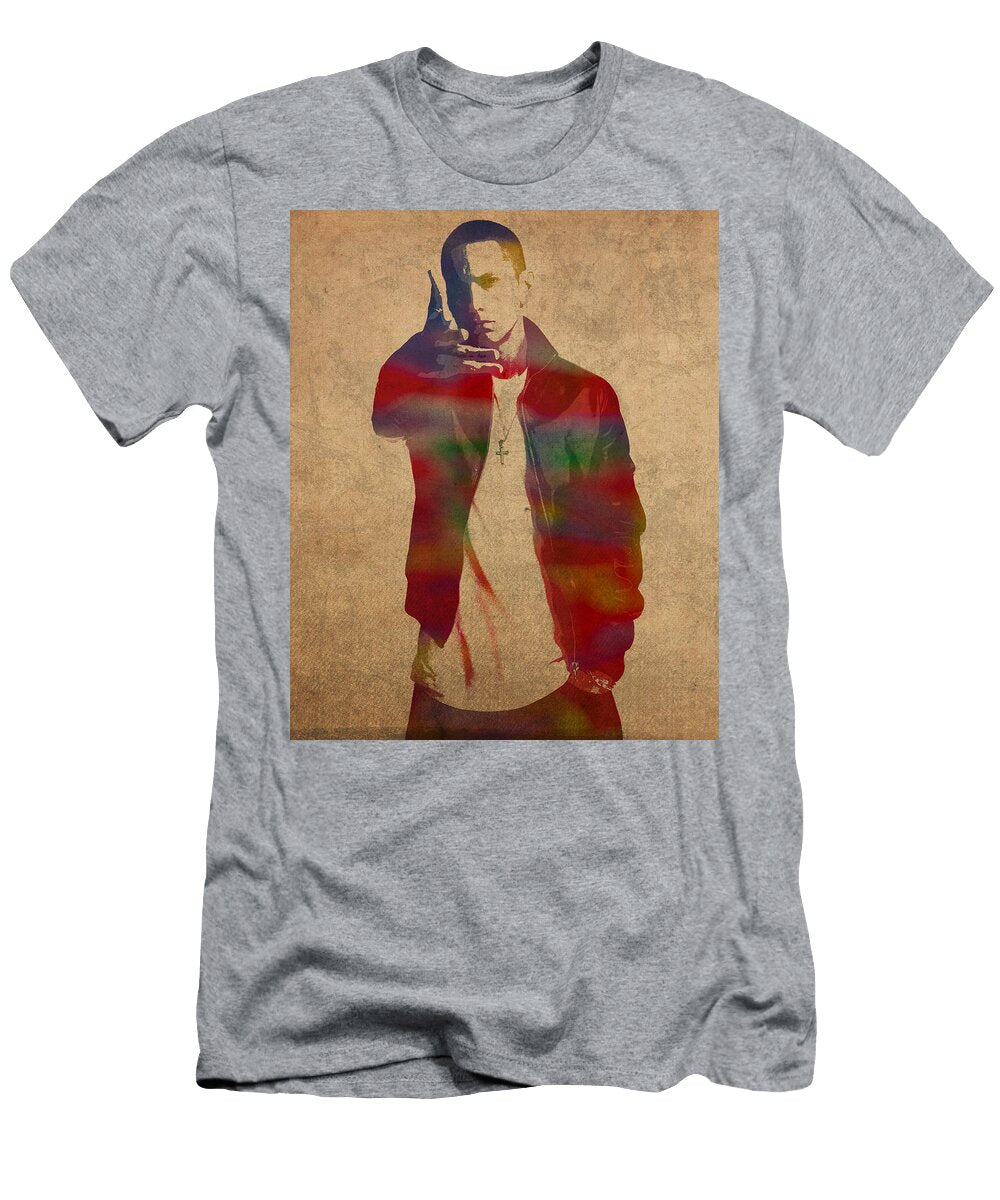 Eminem Watercolor Portrait Design Turnpike T-Shirt