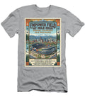Empower Field and Denver Skyline Iconic Vintage Travel Poster Sampadart Gallery T-Shirt