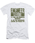 Engineer Gifts Engineer Rules Always Right Engineering Gift Kanig Designs T-Shirt