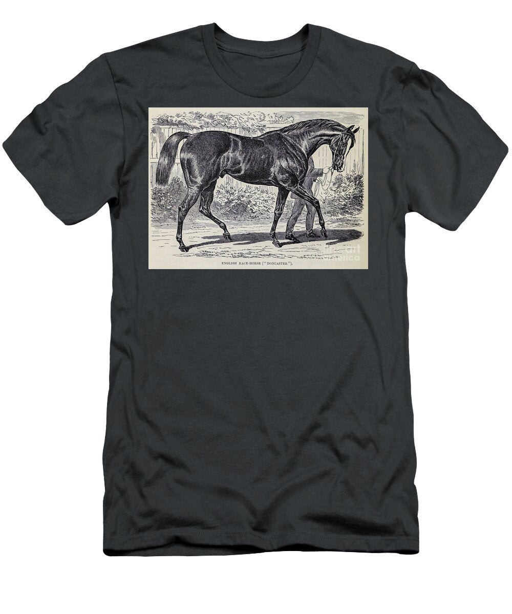 English Race Horse Doncaster M2 Historic Illustrations T-Shirt