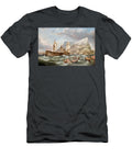 English School Hms Victory Being Towed Into Gibraltar Artistic Rifki T-Shirt