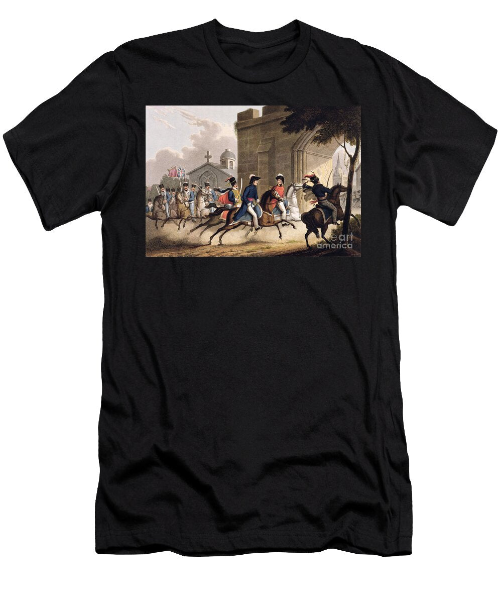 Entrance of Lord Wellington Into Salamanca At the Head of a Regiment of Hussars May 20th 1813 William Heath T-Shirt