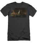 Equestrian Portrait of Commander Johann Kaspar Freiherr Von Hillesheim in Front of a Battle Johann Philipp Von Der Schlichten Dutch T-Shirt