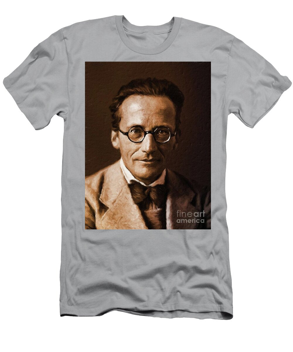 Erwin Schrodinger Physicist By Mary Bassett Mary Bassett T-Shirt