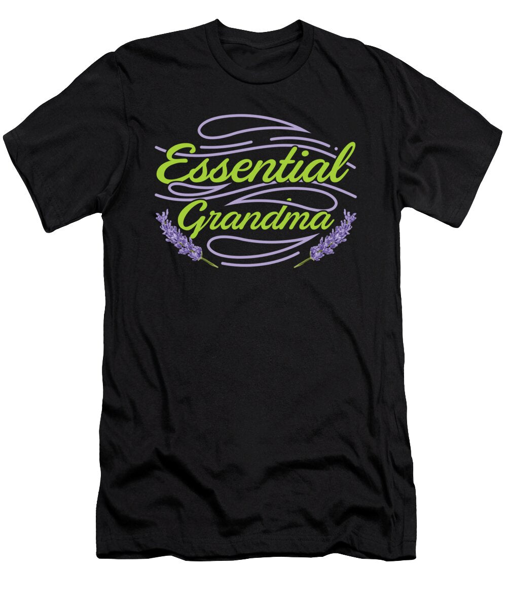 Essential Oils Aromatherapy Relaxation Essential Grandma Crazy Squirrel T-Shirt