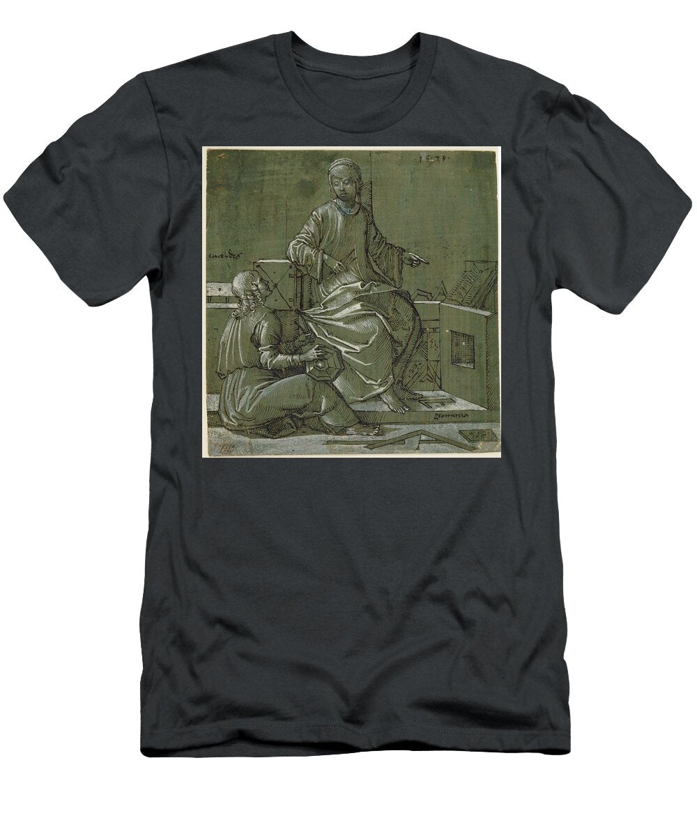 Euclid and the Geometry Hans Brosamer T-Shirt