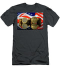 Euro Dollar Exchange Rate Parity US USA United States Flag Background Macro Pablo Avanzini T-Shirt