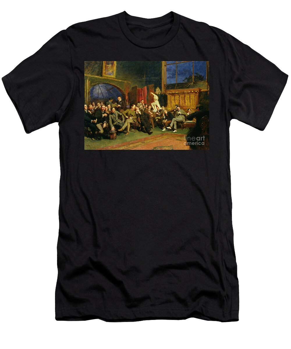 Evening in the Studio with My Students 1886 Hubert Von Herkomer T-Shirt