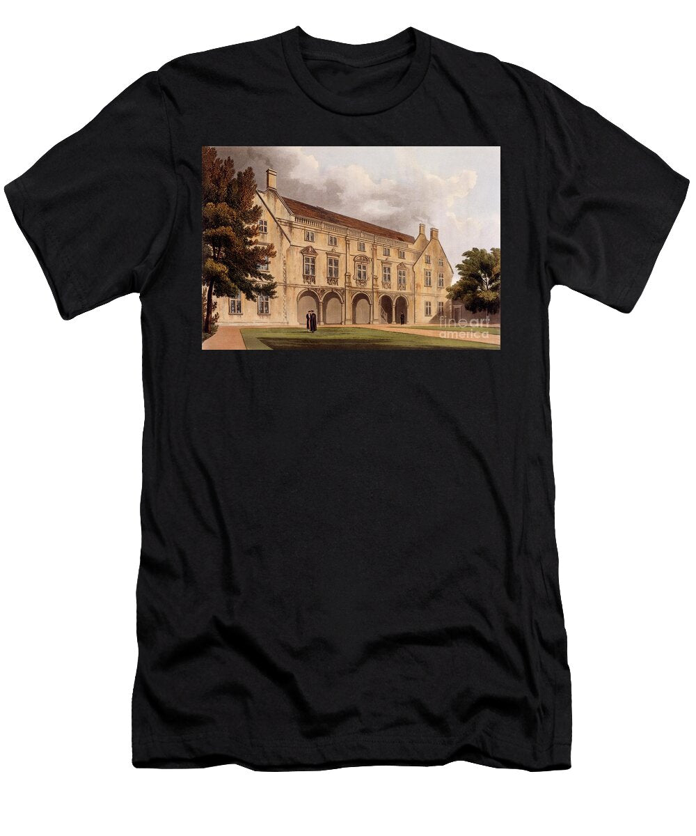 Exterior of Magdalene College Library Cambridge From the History of Cambridge Engraved By Joseph Constantine Stadler Fl1780 1812 William Westall T-Shirt