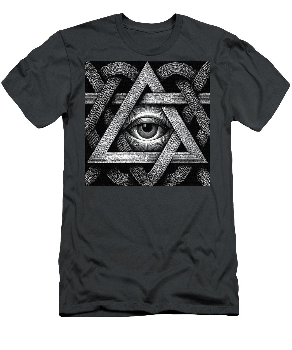 Eye Within a Geometric Structure Pierre Blanchard T-Shirt